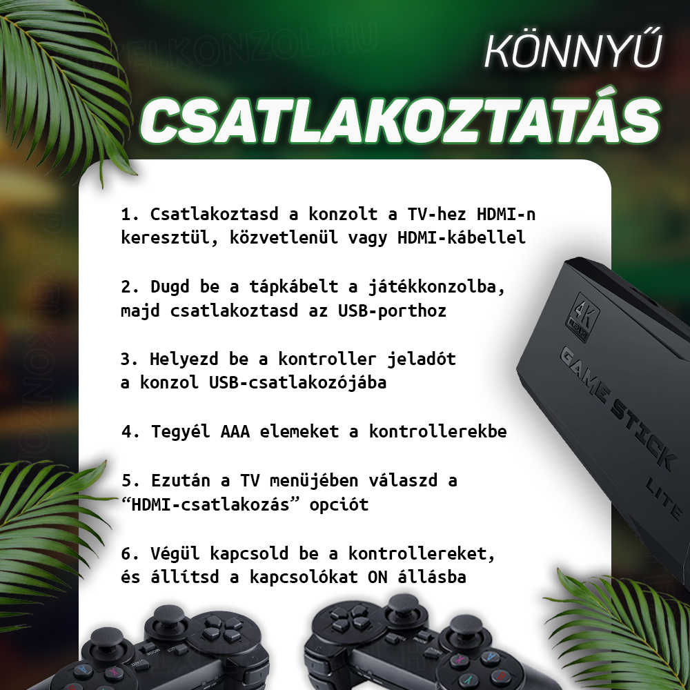 Retro vezeték nélküli játékkonzol